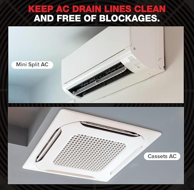 Miniatura 3 de RedRock Cartuchos de CO2 sin roscar de 0.56 oz para pistola de drenaje Gallo, herramienta limpiadora de línea de drenaje HVAC (paquete de 30)