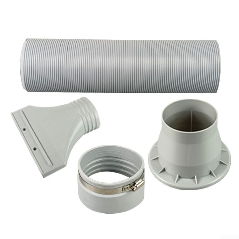 Tubo di scarico per essiccatori e condizionatori d'aria regolabile 0 7 1 7 m, diametro 100 mm, design flessibile per una migliore ventilazione e per il flusso d'aria (HS-E420H)