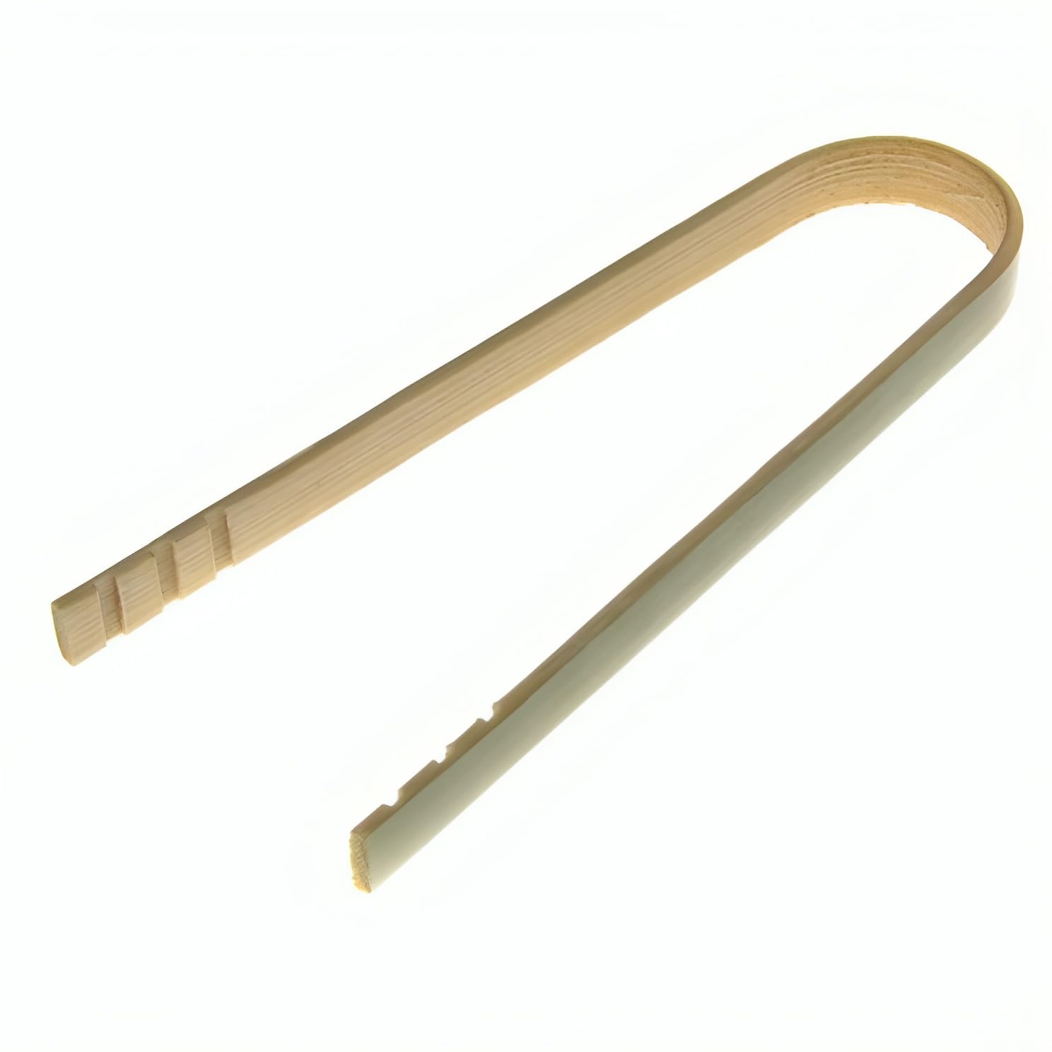 Canape King Bamboo 25x Mini Wooden Toaster Tongs - Eco-Friendly Disposable Food Tweezer - Reusable Serving Tong for Sushi Raclette Cheese Appetizer (16 cm)