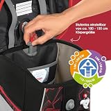 Step by Step Tornister szkolny Space, Ninja Yuma, 5-częściowy, czarno-czerwony, wzór ninja, ergonomiczny tornister z odblaskami, regulacja wysokości z paskiem biodrowym, dla klasy od 1 do 4, 20 l,