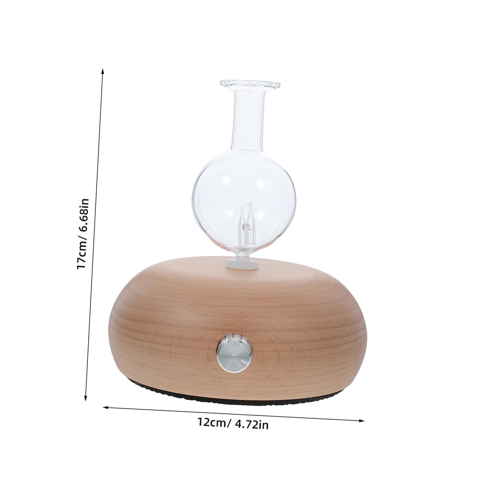Difusor Capacidad 6w de Aceites Esenciales para Aromaterapia Varios Estilos Mejora y Purifica el Aire con Atomizador de Vidrio y Base de Plástico para Sala y Biblioteca