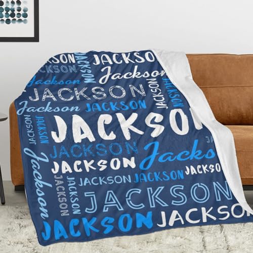 Personalized Name Blanket Customized Baby Blankets for Girls Boys Adults Monogrammed Blankets and Throws Christmas Birthday Mothers Fathers Valentines Day Gift