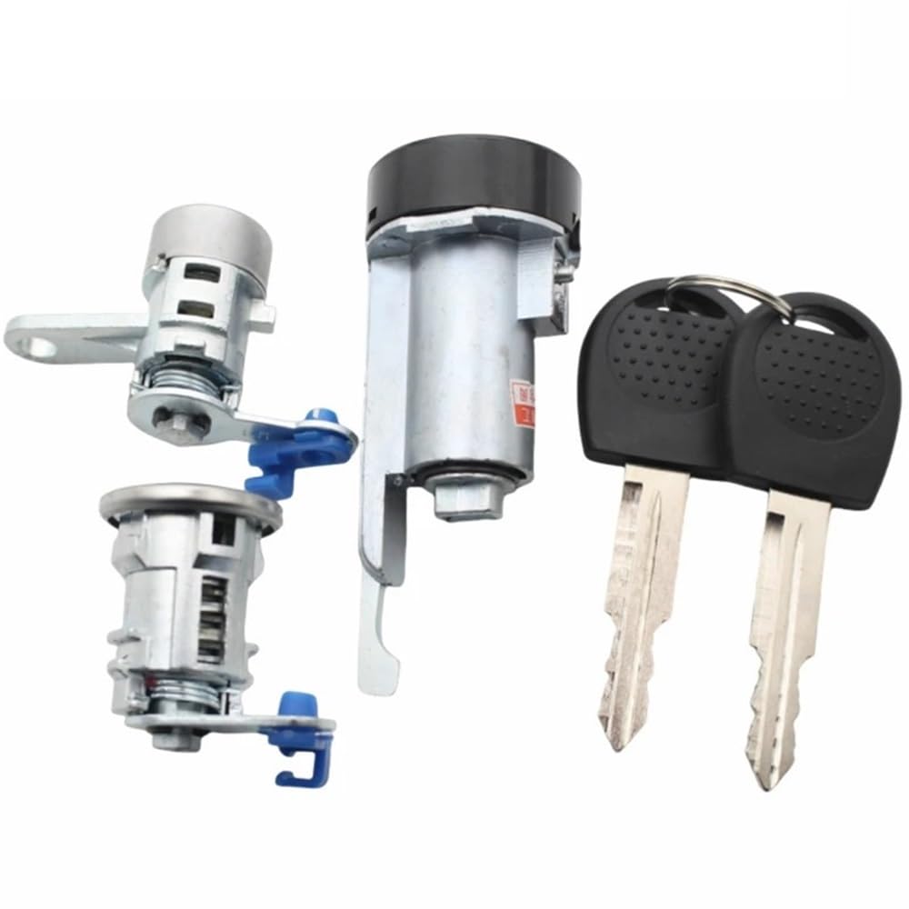 Hzsmyxgs One Color Car Door Lock Compatible With Chevrolet For Sail 2010-2014 Full Set Door Lock Cylinder Barrel Trunk Lock Ignition Lock Left Door Lock Cylinder