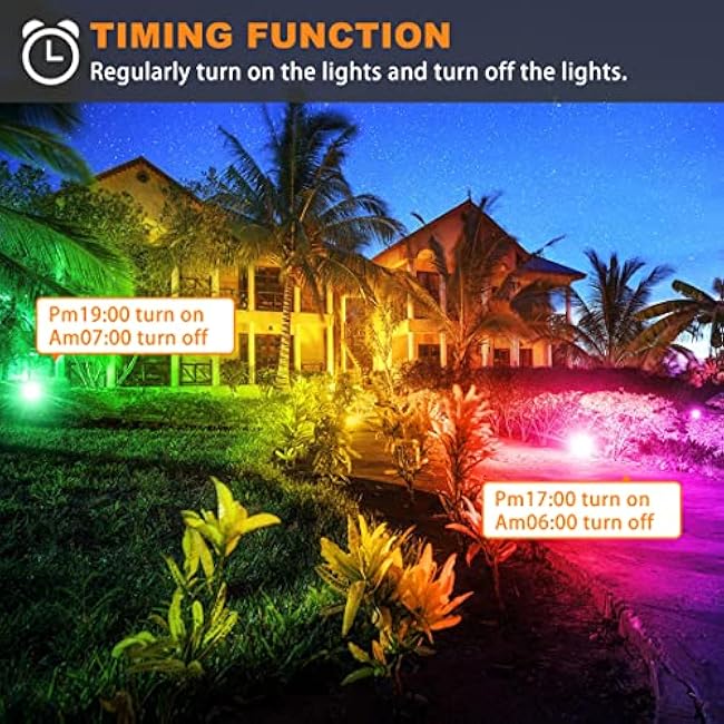 MELPO LED Flood Light Outdoor 30W Warm White 2700K