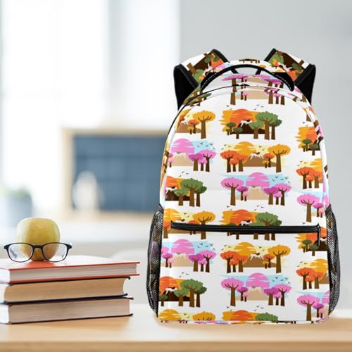 Sac à dos pour filles et garçons avec grand compartiment de rangement