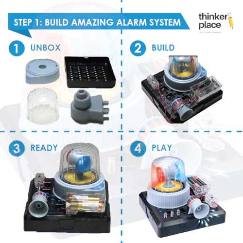 Image of Amazing Alarm System DIY Kit | Build, Learn & Play | STEM Toy for Kids Age 8+ | Security System Learning Kit with AR Experience | Fun Educational Game