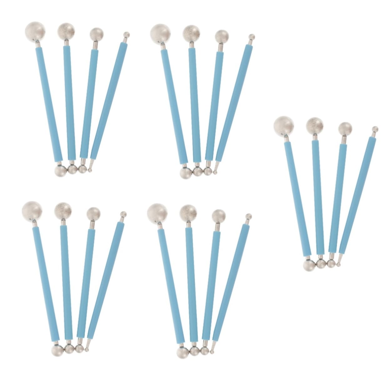 OSALADI 5 Set Scultura di Strumenti di Argilla Ceramica Utensili Modellazione Fabbricazione Strumento di Argilla Strumenti per L'argilla Acciaio Inossidabile 4 Pezzi * 5