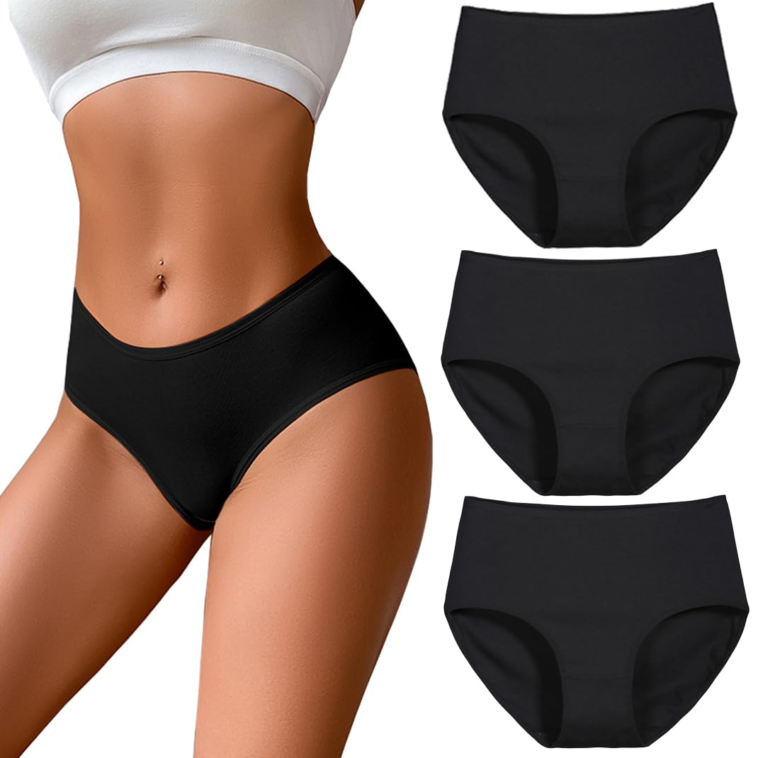 COLOMI Slip Donna Vita Media In Morbido Cotone Elasticizzato, Mutandine Base Quotidiane, Comode E Traspiranti, Confezione Multipla - 5