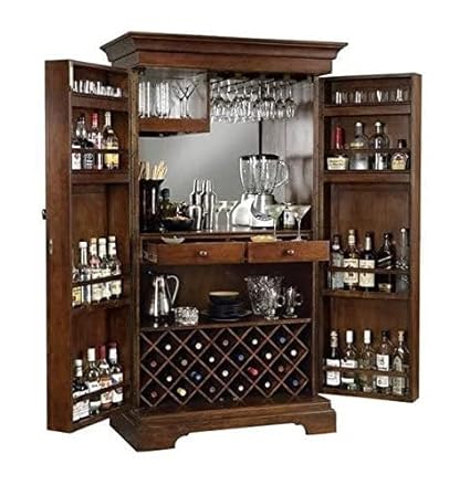 MS WOOD FURNITURE Bar-Wine Cabinet Stylish Bar Cabinet with Wine Glass Storage for Living Room, Hotel | Sheesham Solid Wood