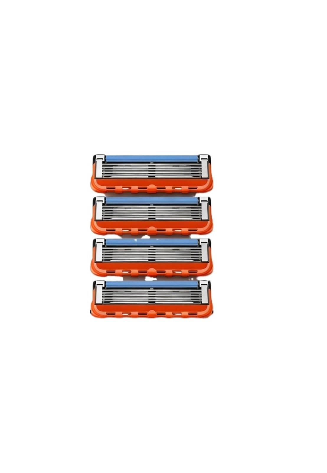 La maquinilla de afeitar de seguridad manual de 5 hojas for hombres cuenta con 6 capas de hojas de acero inoxidable e incluye de 4 a 24 cabezales(24 Blades)