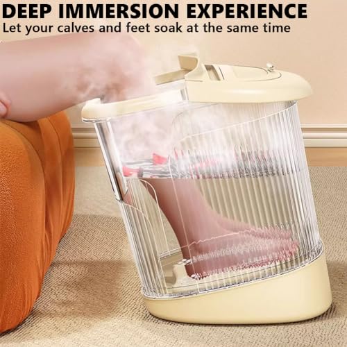 Bañera ergonómica plástica para pies con tapa naranja miniatura 3