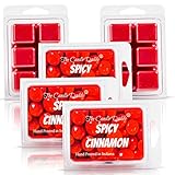 The Candle Daddy Spicy Cinnamon - Red Hot Candy Scent - Maximum Scented Wax Cubes/Melts- 5 Packs -10 Ounces Total- 30 Cubes