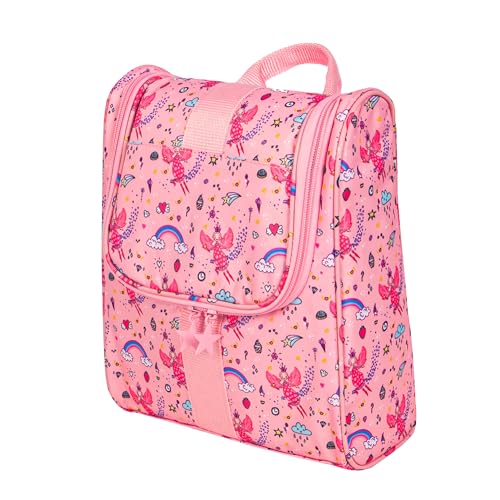 Cute-Cartoon-Hanging-Kids-Toiletry-Bag-Children-Travel-Cosmetic-Makeup-Organizer-Wash-Bag-Shower-bag-Over-Night-Bag-Camping-Shaving-Kit-Bag-for-Boys-GirlsFairy