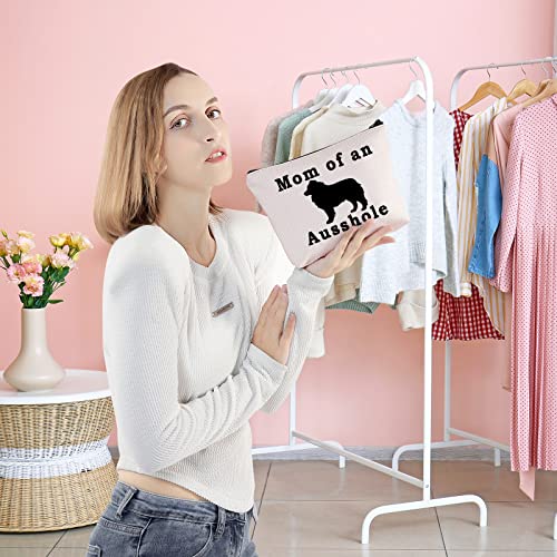 BLUPARK Australian Shepherd Lover Gift Mom of an Ausshole Makeup Bag for Australian Shepherd Owner (Mom of an Ausshole)3