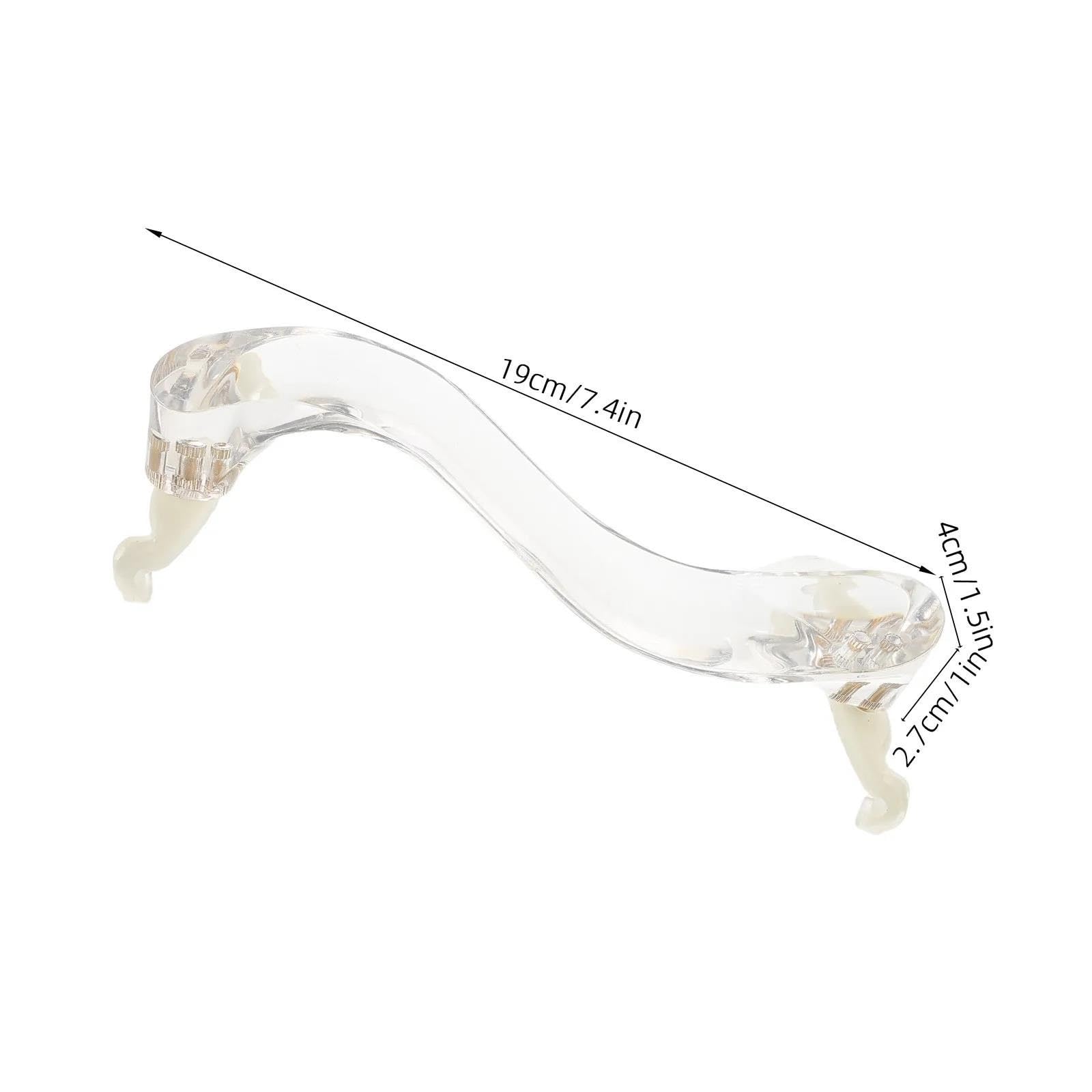 Juegos De Accesorios Para Violín Cómoda Almohadilla De Soporte Para Reposabrazos Violín Acrílico Transparente Ajustable Para Violines Accesorio