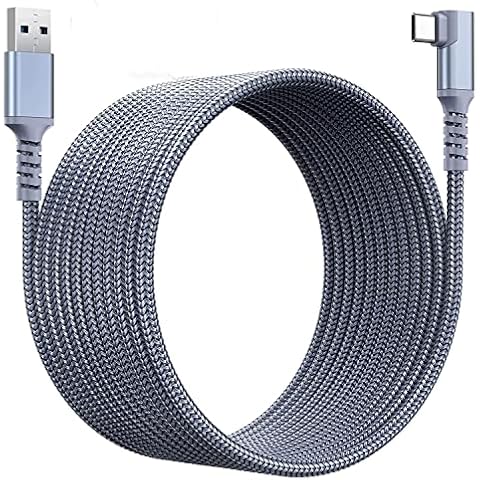 USB C Link Cable 3M for Oculus Quest 2 Link Cable 5Gbps Data Transfer Braided USB c Cables USB3.0 A to Type C Cable for Samsung S20 S10 S9 S8,Note 9/8 Oculus Quest/Quest 2 Link Steam VR Cover