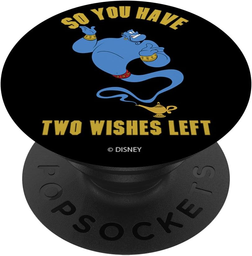Disney Aladdin Genie So You Have Two Wishes Left PopSockets MagSafe PopGrip for iPhone