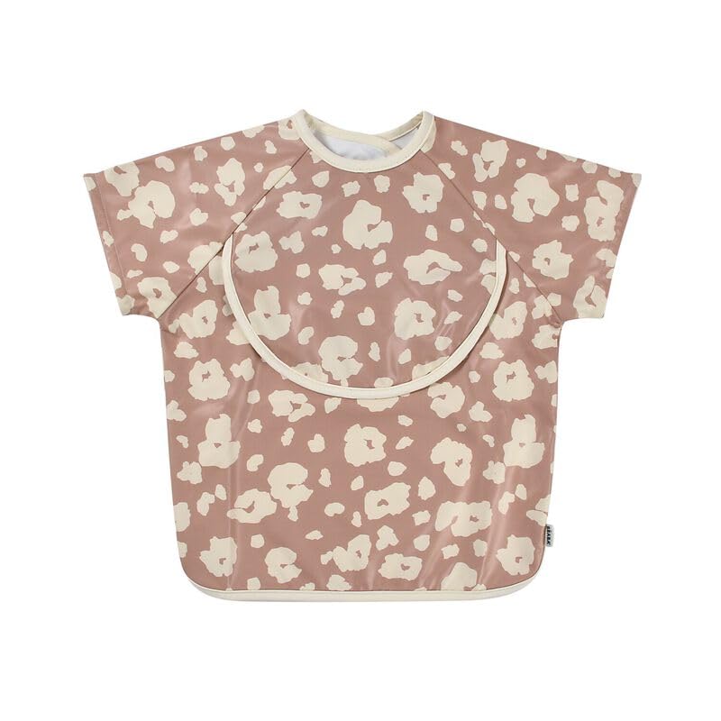 BÉABA, Baby bib, Nursery bib, Waterproof, Detachable Long Sleeves, Collection Pocket, Easy to Clean, Evolutive, Savannah Bloom - Image 4