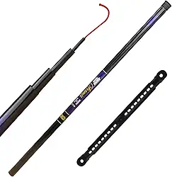 Vara Telescópica Lisa 2,70m Enrolador + Capa Proteção