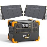 pecron E2000LFP with 4pcs 200W solar panels kit