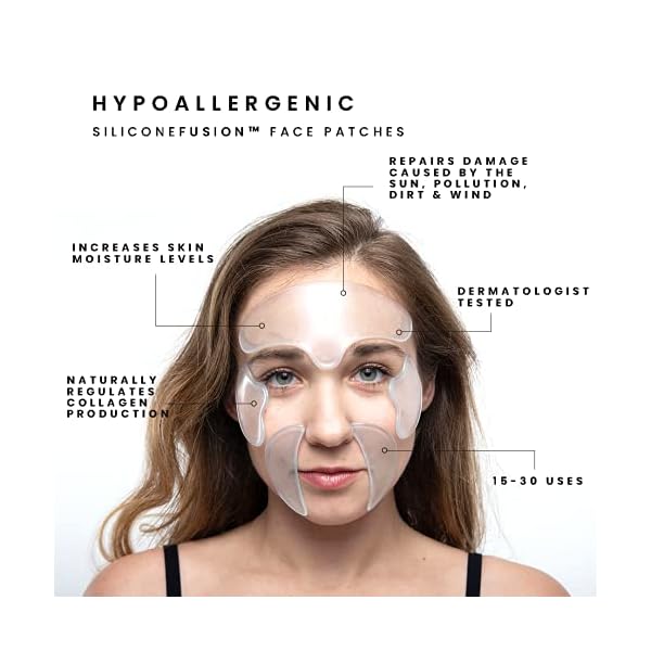 Dermaclara-Silicone-Face-Patches-for-Wrinkles-Fine-Lines-Pregnancy-Safe-Skin-Care-Silicone-Anti-Wrinkle-Patches-Wear-While-Sleeping-Silicone-Gel-Under-Eye-Mask-and-Face-Wrinkle-Patches Dermaclara Silicone Face Patches for Wrinkles & Fine Lines