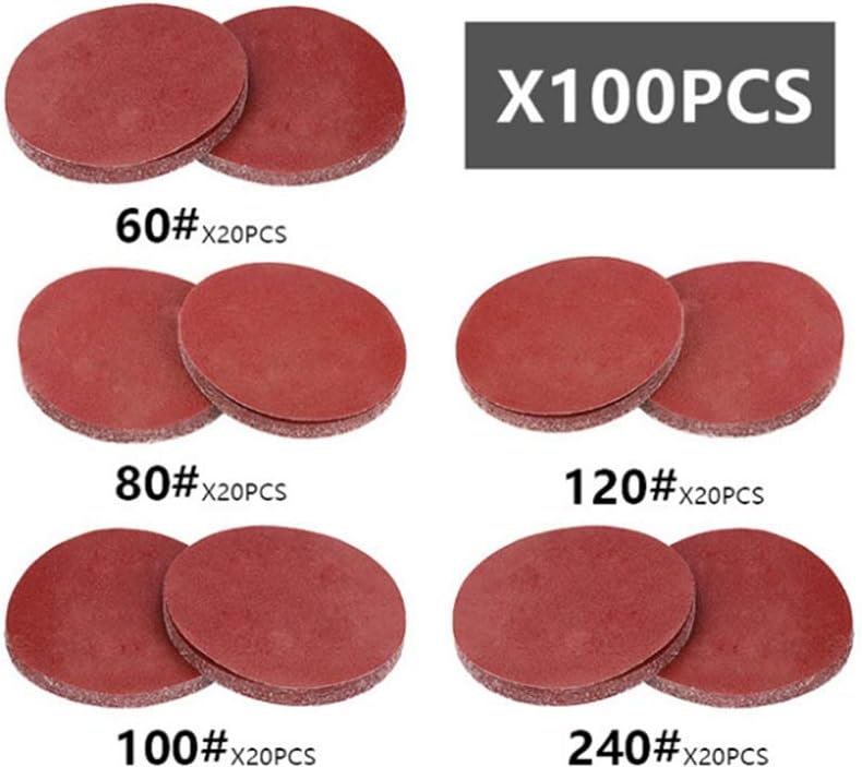 サンドペーパー 赤い丸い並列100セットの磨きのための5インチの群がったサンドペーパー 耐水 (Color : Red, Size Amazon | LEONTOOL サンドペーパー サンディングペーパー #1200 100枚 50mm*50mm マジック式 丸型 赤 研磨用  木工用 表面処理 穴なし 紙やすり サンディングディスク 塗装剥がし 下地処理 仕上げ 木工 樹脂 プラスチック 家具 金属表面 超精密仕上げ磨きに使いやすい  | 紙 ...