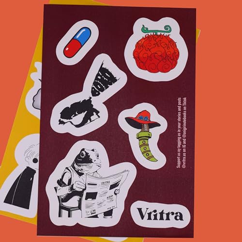 Onigiri Notebooks Drop 4 One Piece inspirado Luffy (vermelho) Vegan Leather A5 Harcover Journal | Pa