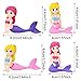 yueton 4PCS Resin Mini Mermaid Figures, Cute Mermaid Miniature Figurines, Mermaid Cake Topper Cake Decorations, Micro Landscape Decorations, Fairy Gardens DIY Ornaments Decorations
