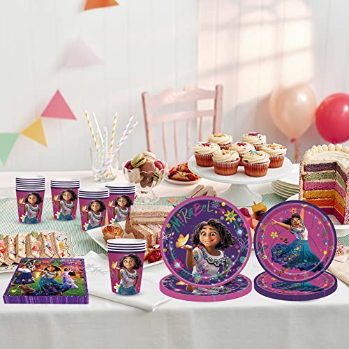 Amycute Encanto Stoviglie per Feste 20 Ospiti Set