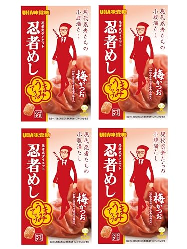 味覚糖 旨味シゲキックス忍者めし梅かつお味 20G×4袋【まとめ買い】