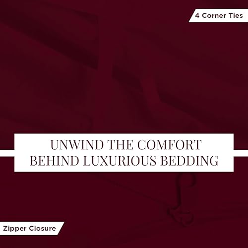 Miniatura 4 de BlueClans Juego de funda de edredón de 3 piezas, 100% algodón egipcio de 800 hilos, con 2 fundas de almohada, colección de ropa de cama de hotel de