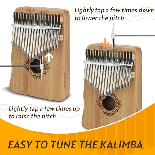 Image of 17 Key Kalimba Thumb Piano - Personalized with Your Name, Engravable Finger Piano, Perfect Musical for Birthdays & Holidays-B