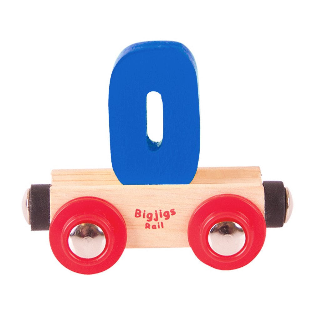 Bigjigs Rail Rail Name Number 0 (Dark Blue) — image 1