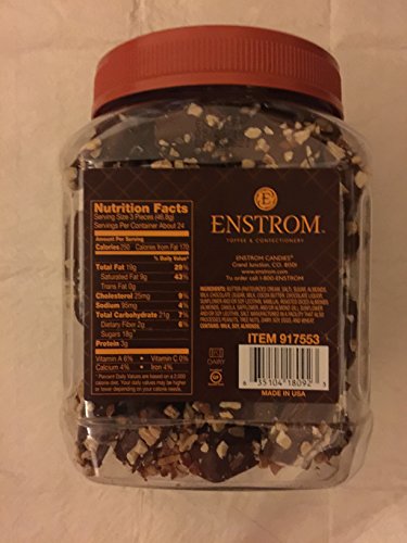 Enstrom Milk Chocolate Almond Toffee Nt Wt: 40 Oz, 1.13kg - Thumbnail 2