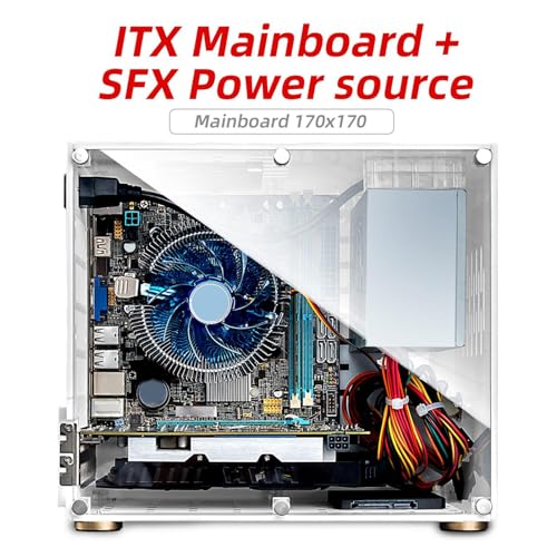 Fosa FOSA0CGPUZW78M Clear Acrylic Mini Itx Pc Case, Mini Itx Computer Case thumb #4