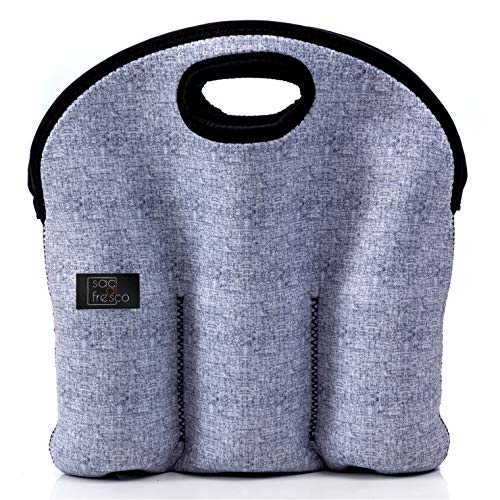 Sac al Fresco Neoprene 6 Pack Bottle Carrier, Extra Thick Insulated Baby Bottle