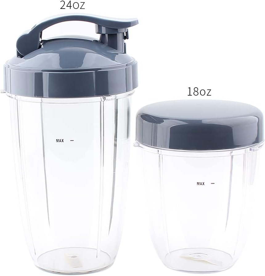Replacement Parts Blade with cups and lids, Compatible with NutriBullet 600W and 900W Blender