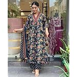 GoSriKi-Womens-Rayon-Blend-Anarkali-Printed-Kurta-with-Palazzo-Dupatta