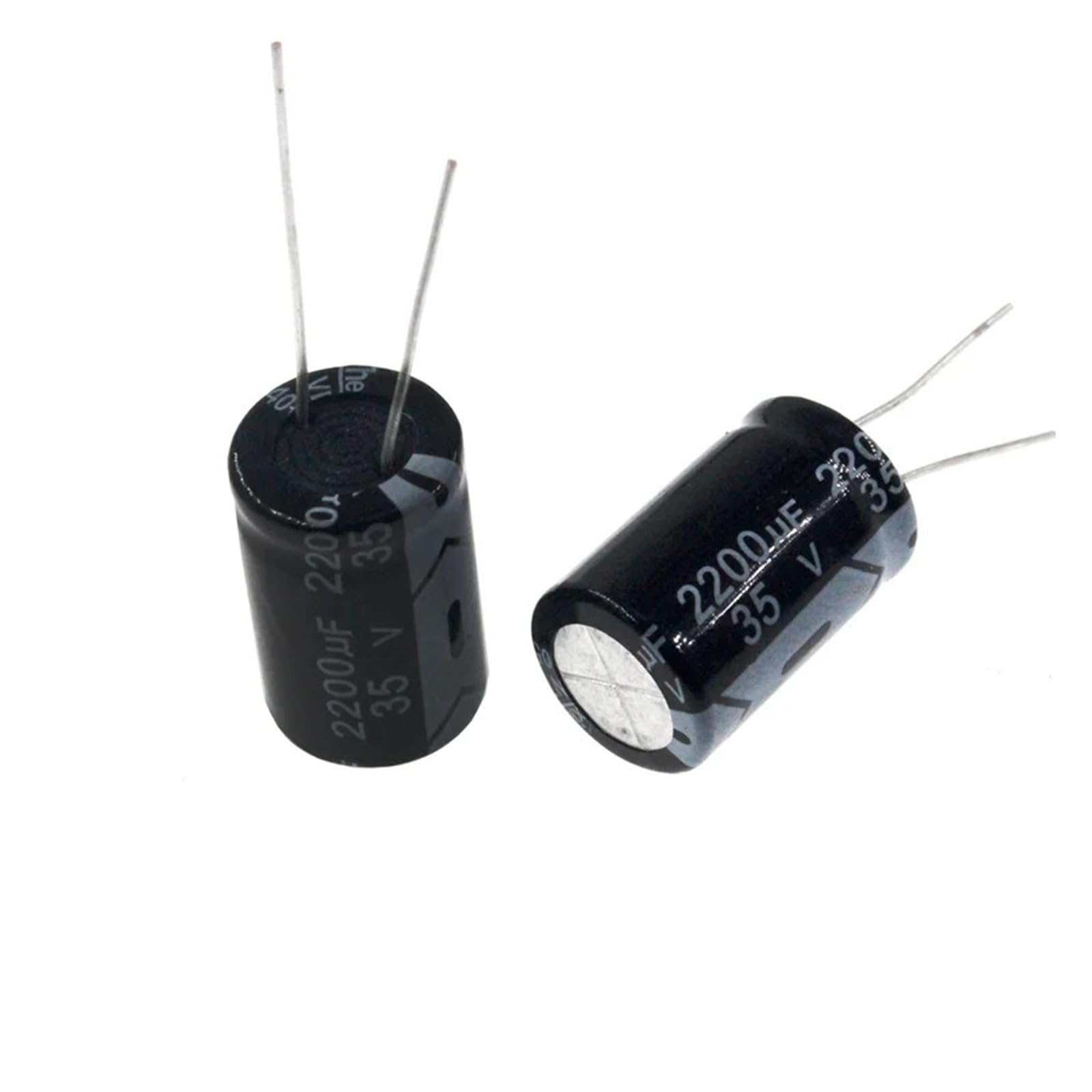 Condensateur électrolytique 2200uF 35V 2200 MFD aluminium radial 13x25mm pour carte PCB