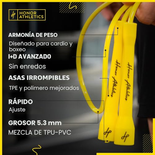 Cuerda de saltar mezcla de TPU-PVC Honor Athletics Pro 3.0 premium 2