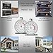 Taylor 5932 Large Dial Kitchen Cooking Oven Thermometer, 3.25 Inch Dial, Stainless Steel, Oven Thermometers, Silver - 2 Pack