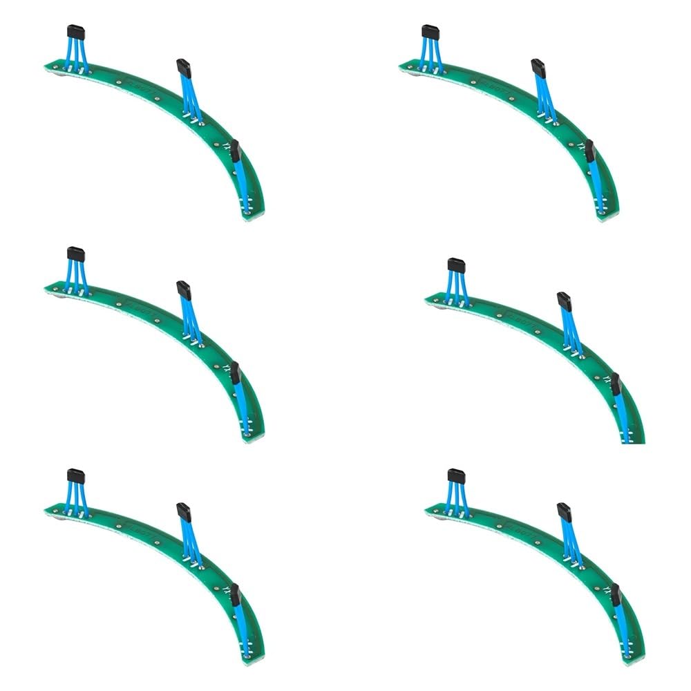 Ytqmorebnz 6 Set Motor Hall Sensor For Xiaomi M365 1S Pro Mi3 Electric Scooter Front-Wheel Motor Module Pcb Board Repairable Part(6 Set)