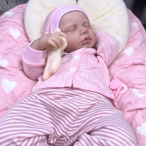 Muñeca Reborn Bebé Realística de 20 Pulgadas con Accesorios miniatura 4