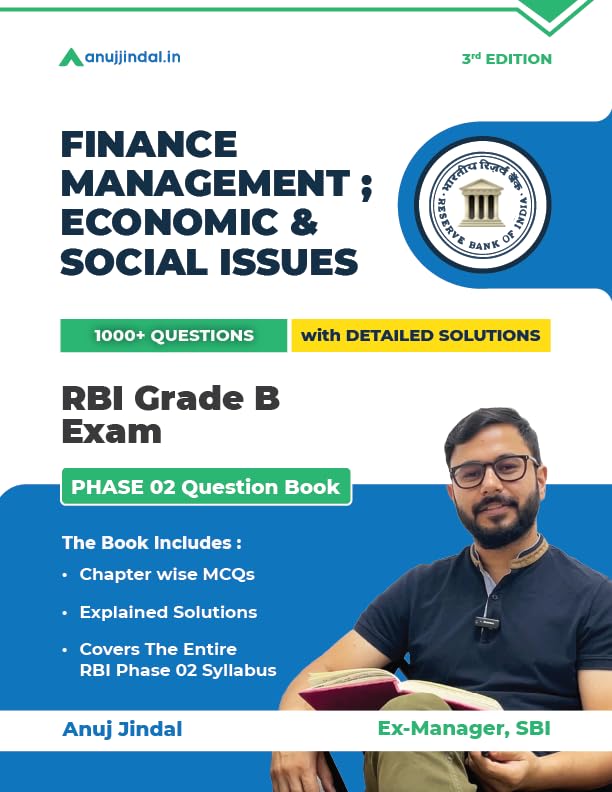 RBI Grade B Phase 2 Finance Management and Economic & Social Issues Practice Questions book by Anuj Jindal Paperback – 31 December 2022