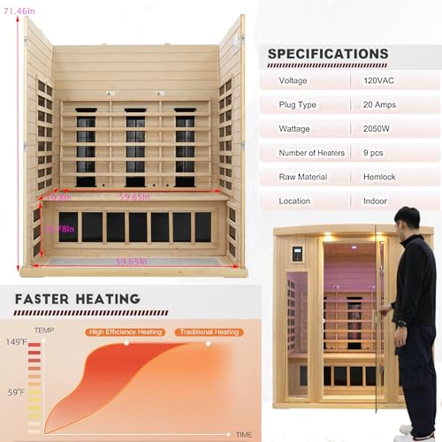 infrared sauna high capacity 385