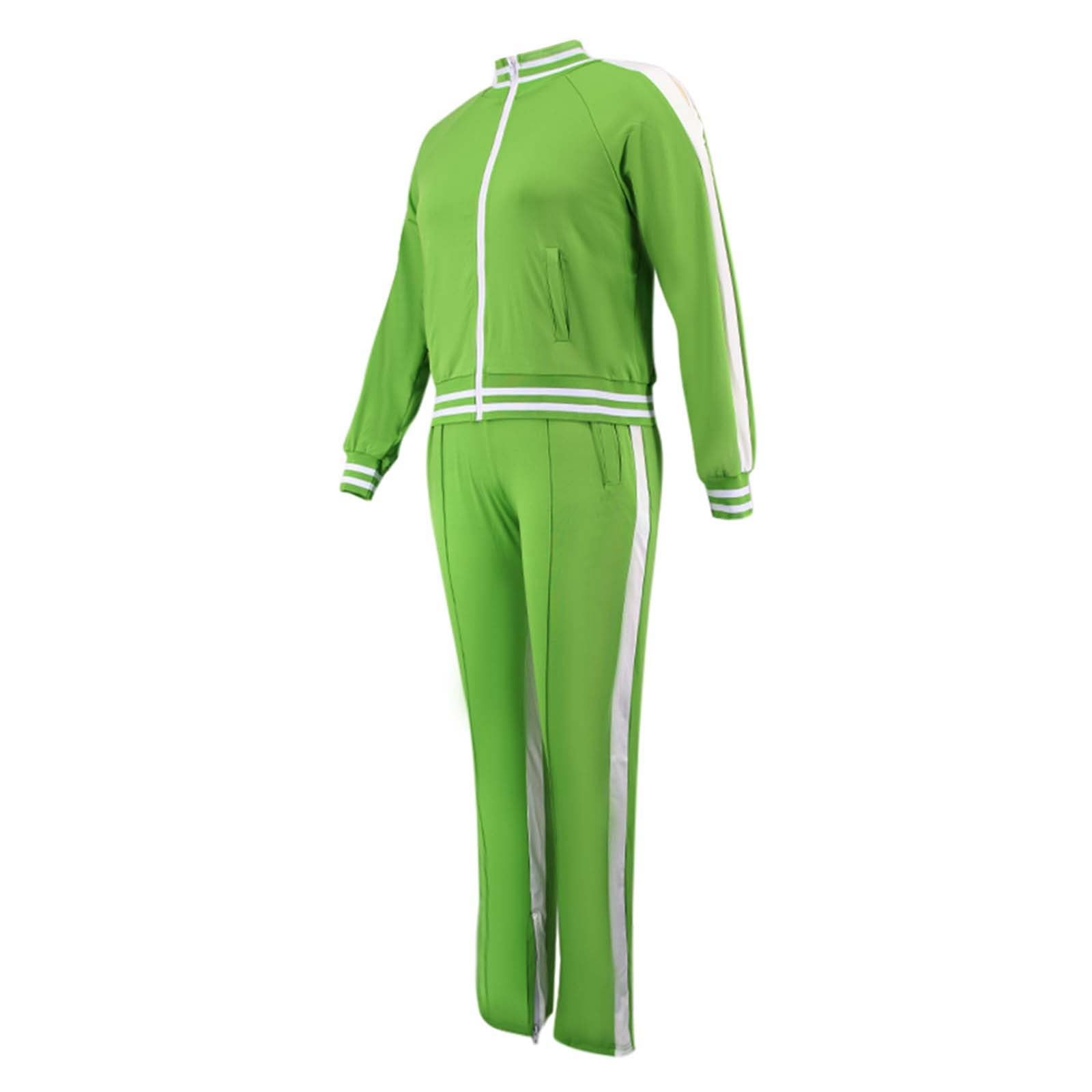 Jogginganzug Damen Schnee Overall Damen Einfarbig Casual 2 Stück Hosen Sportswear Set Sporthosen Für