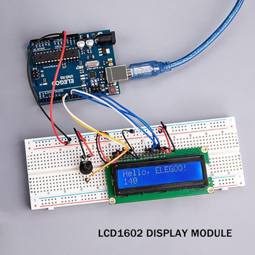 Image of Beginners Super Starter Kit for Uno R3 /R4, Includes 271 Electronic Components, Compatible with Arduino IDE, LCD1602, Breadboad, DC Motor, with Tutorial and Cod