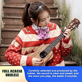 TyhhxNq Concert Ukulélé, 23 Pouces Instrument D’ukulélé en Bois D’acacia pour Adultes Débutants Professionnels avec Sac… - Les Beatles, Paul McCartney, John Lennon, RIngo Starr, George Harrison TyhhxNq Concert Ukulélé, 23 Pouces Instrument D'ukulélé en Bois D'acacia pour Adultes Débutants Professionnels avec Sac… – Image 2
