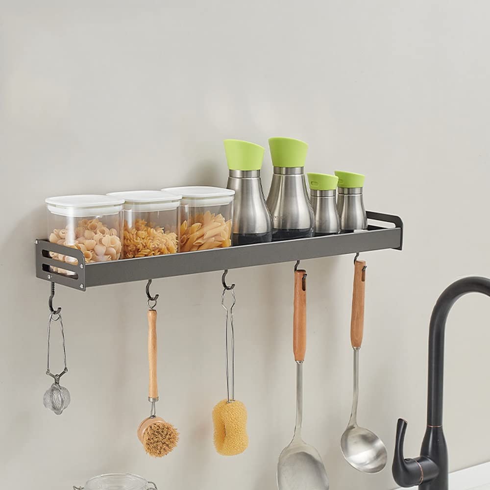 Wielofunkcyjny pływający organizer prysznicowy na kosmetyki, szampony i butelki z przyprawami kuchennymi(Grey,60Cm)