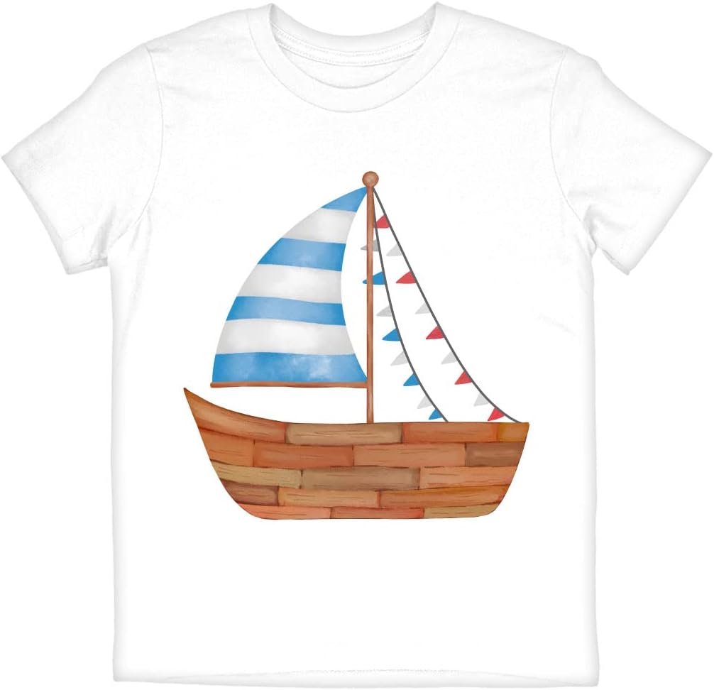 Sailing Ship Kids' T-Shirt - Unique T-Shirt - Ship Tee Shirt for Kids
